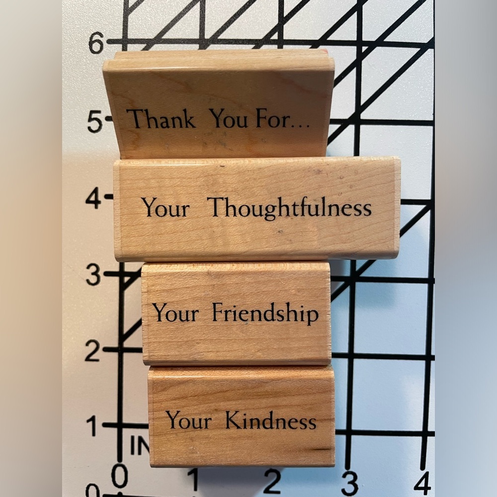 “Thank You For” set of 4 stamps